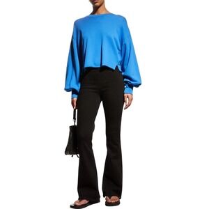 Frame The Jet Set High-Rise Flare Pull-On Stretch Black Jeans $198 Size 1 XS/S